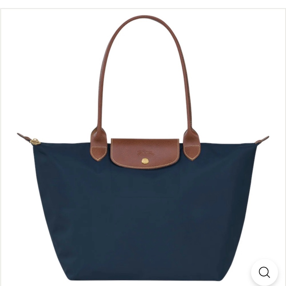 Longchamp Le Pilage Original Nylon Tote Navy Blue